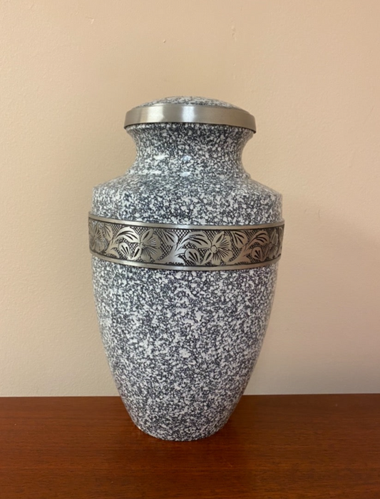 Full Size Gray/Blue Urn