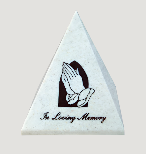 Cultured Marble Keepsake Pyramid